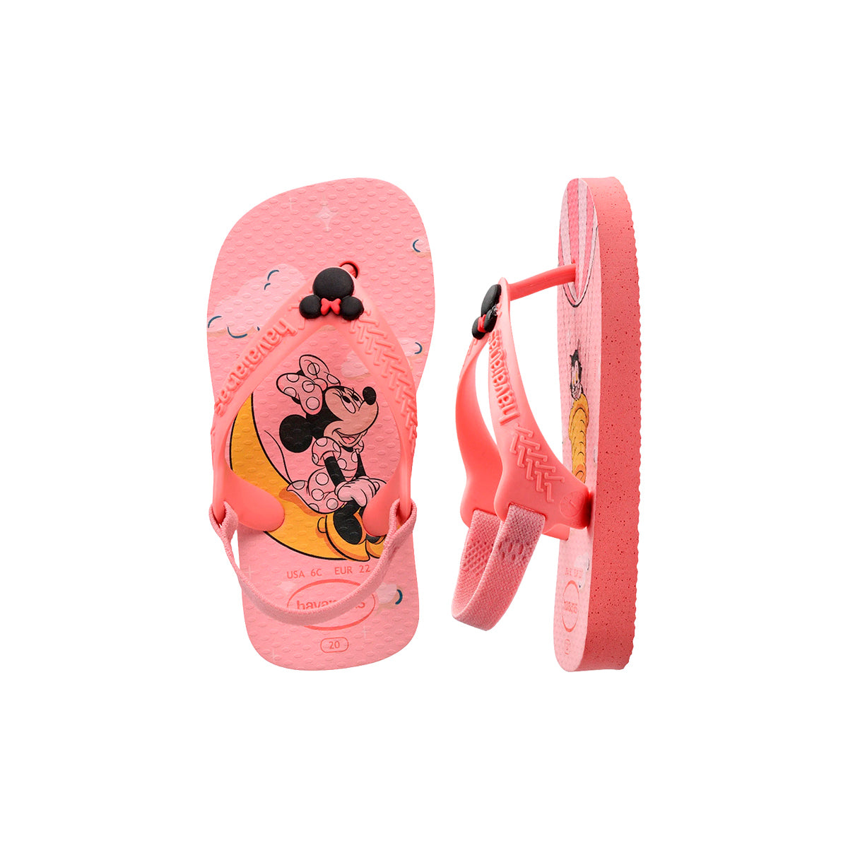 Ojotas Havaianas X Disney Minnie Mouse Bebe Rosa