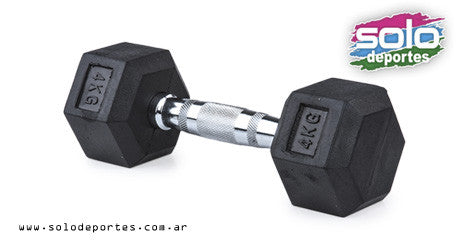 Mancuerna Fija Goma Atletic 4 KG