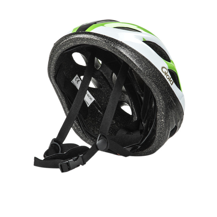 Casco Gold Con Luz Verde