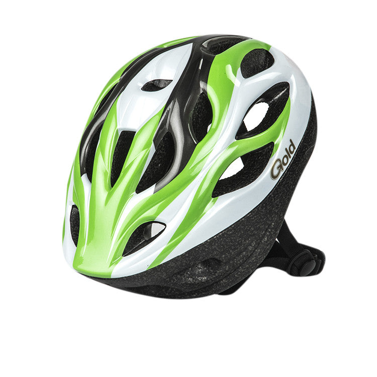 Casco Gold Con Luz Verde