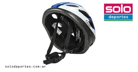 Casco Gold Con Luz Azul