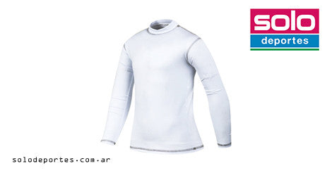 Remera Termica Manga Larga Flash Niño Blanca