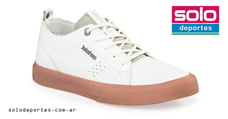 Zapatilla John Foos Dallas Peach Blanca