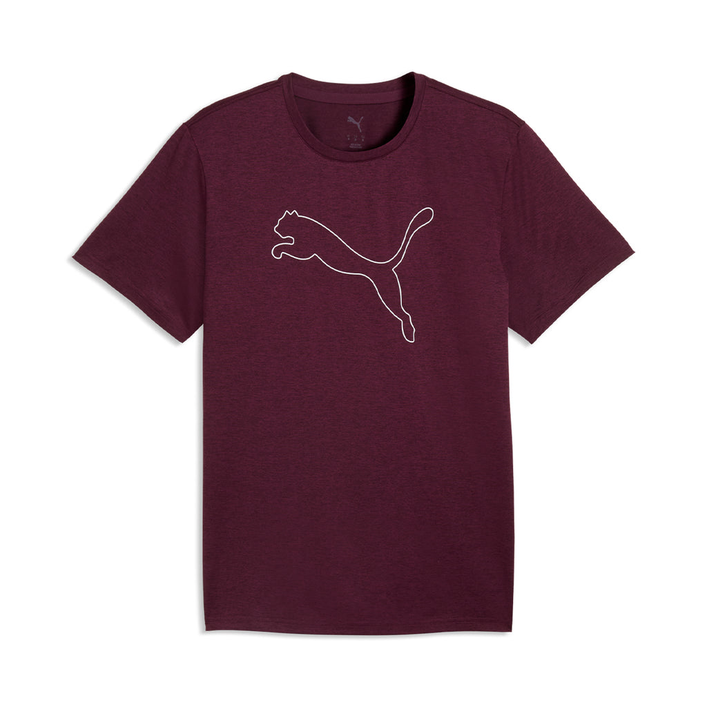 Remera Puma De Entrenamiento Essentials Heat Bordo