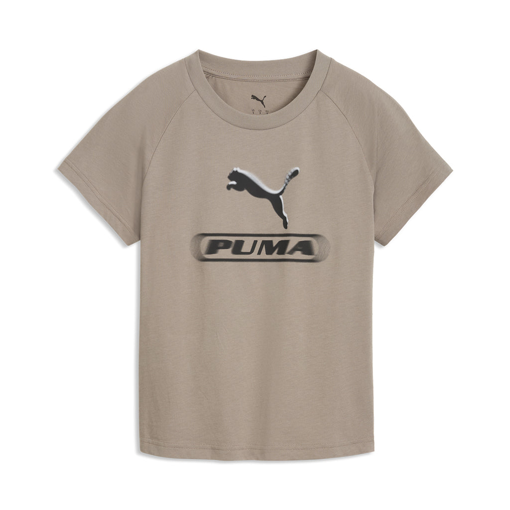 Remera Puma Sport Graphic Mujer Beige