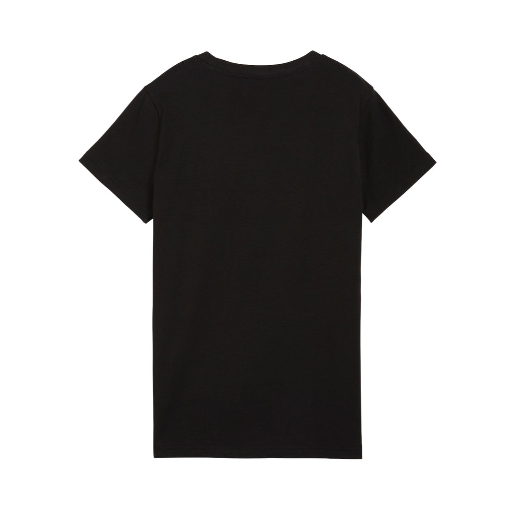 Remera Puma Essentials Script Mujer Negra