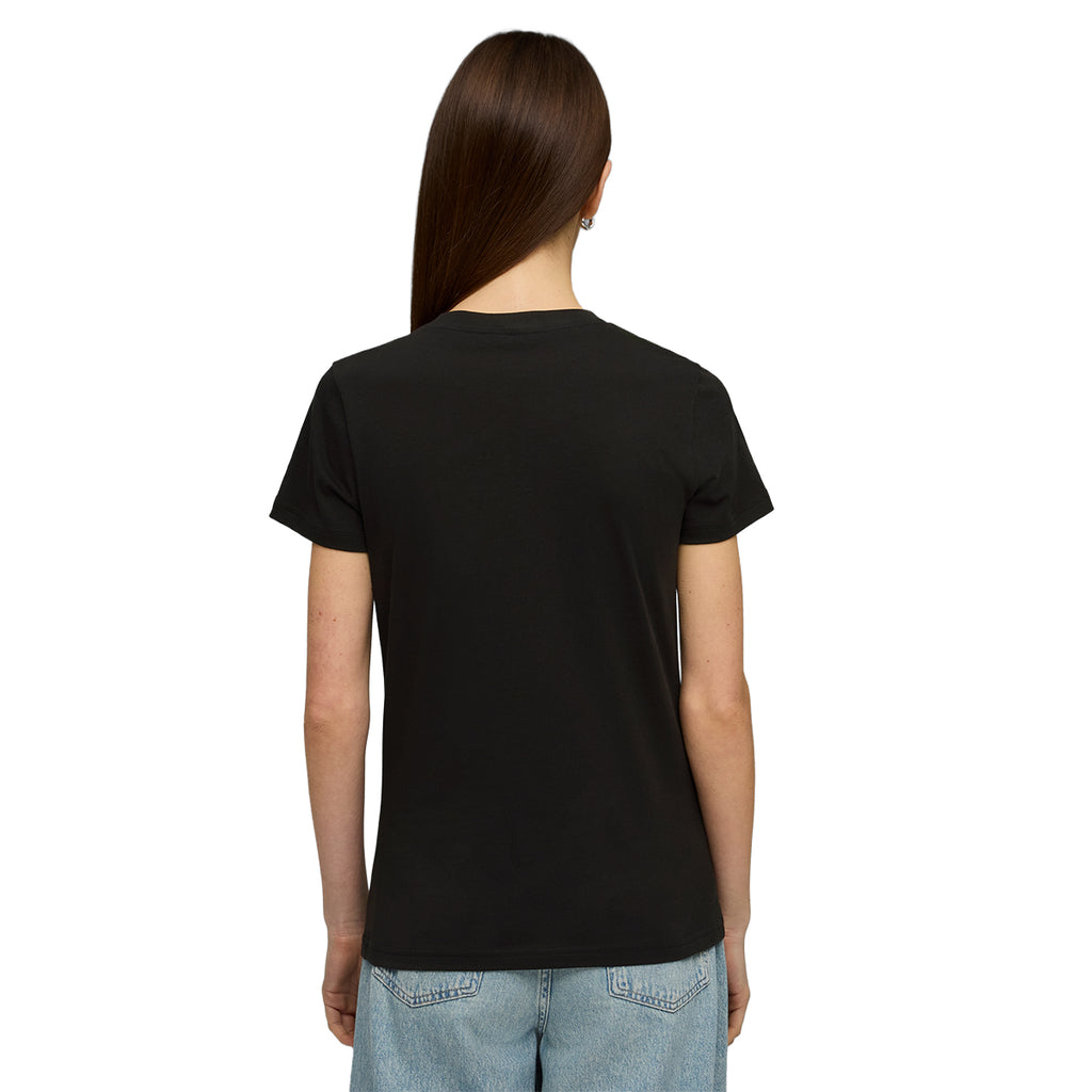 Remera Puma Essentials Script Mujer Negra
