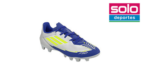 Botines De Futbol Adidas F50 Club Messi FG/MG Niño Niña Plateado