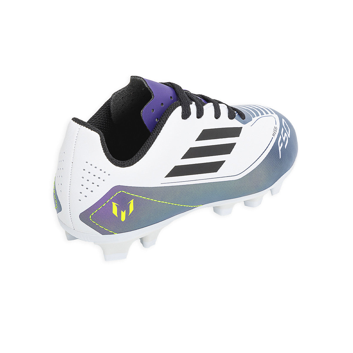Botines De Futbol Adidas F50 Club Messi FXG Niño Niña Blanco