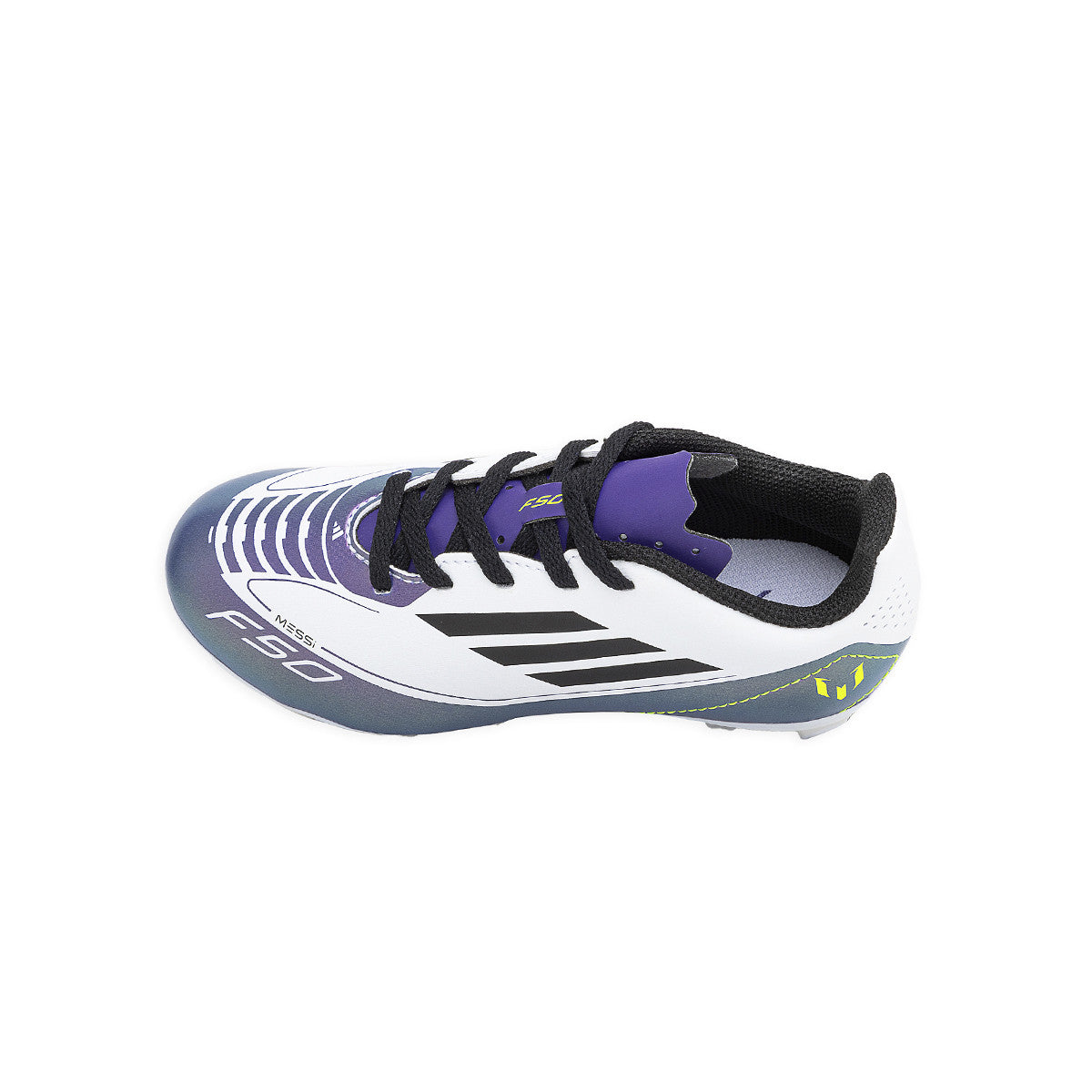 Botines De Futbol Adidas F50 Club Messi FXG Niño Niña Blanco