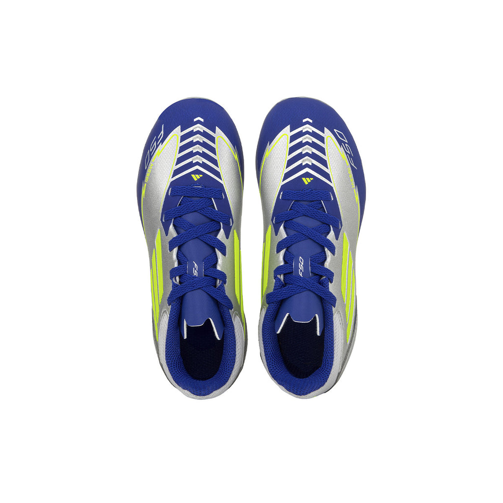 Botines De Futbol Adidas F50 League Messi FG/MG Niño Niña Plateado