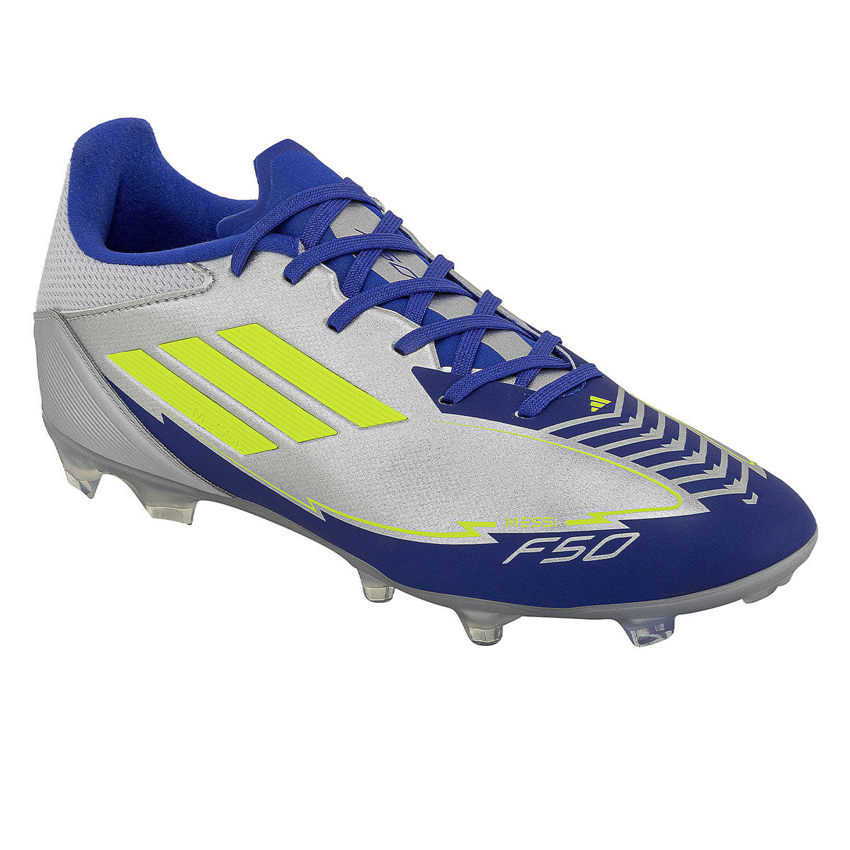 Botines De Futbol Adidas F50 League Messi FG/MG Plateado