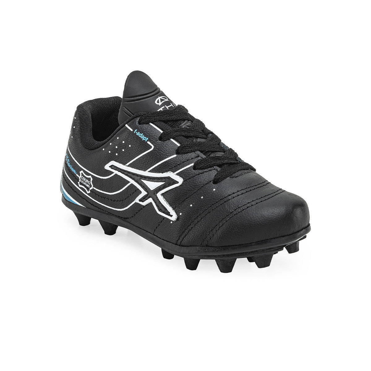 Botines De Futbol Athix Cloud FG NIño NIña Negro