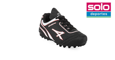 Botines De Futbol Athix Powerful Niño TF Negro