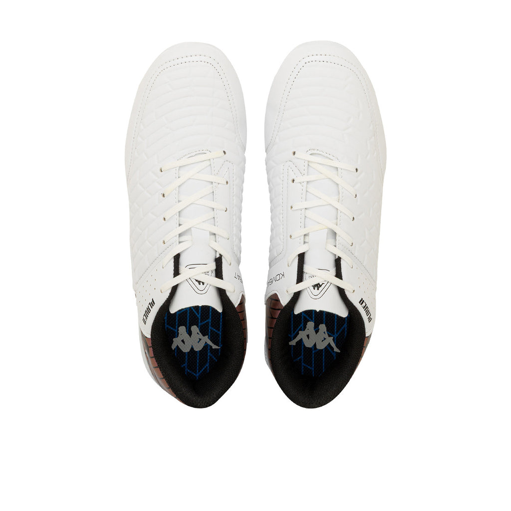 Botines De Futbol Kappa Kombat Marsella FG Blanco