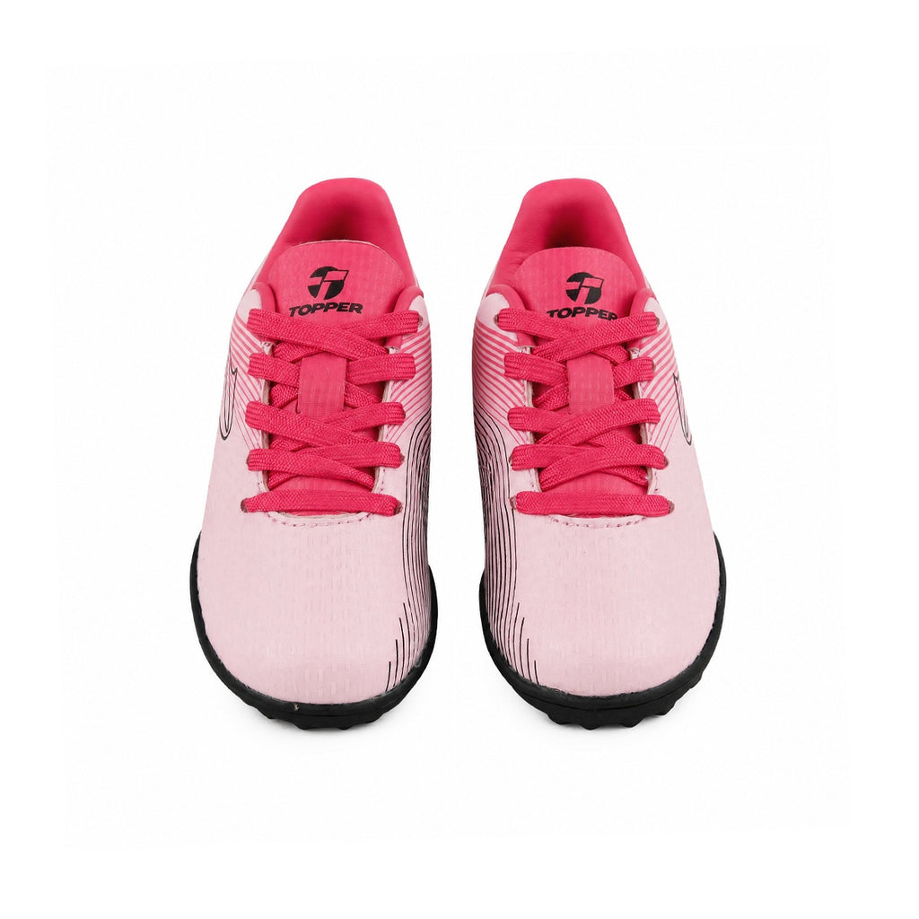 Botines De Futbol Topper Stingray III Mach 1 TF Niño Niña Rosa