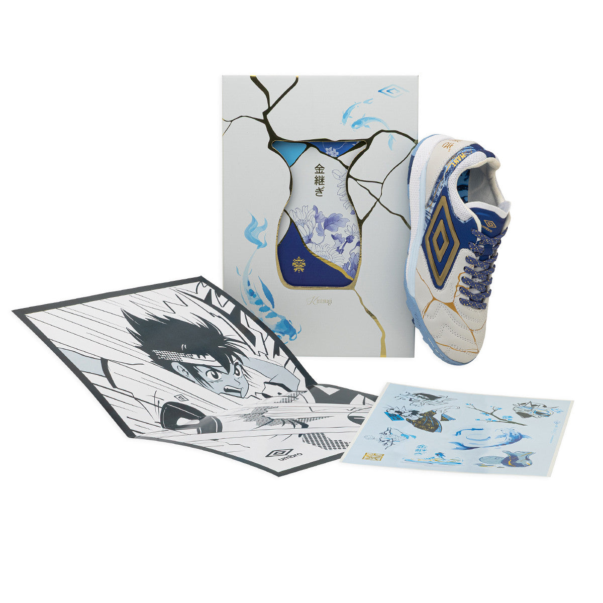 Botines De Futbol Umbro Adamant Master Class Pro Kintsugi TF Blanco