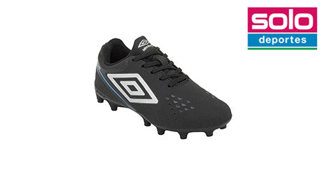 Botines De Futbol Umbro Adamant Top Speed FG Niño Niña Negro