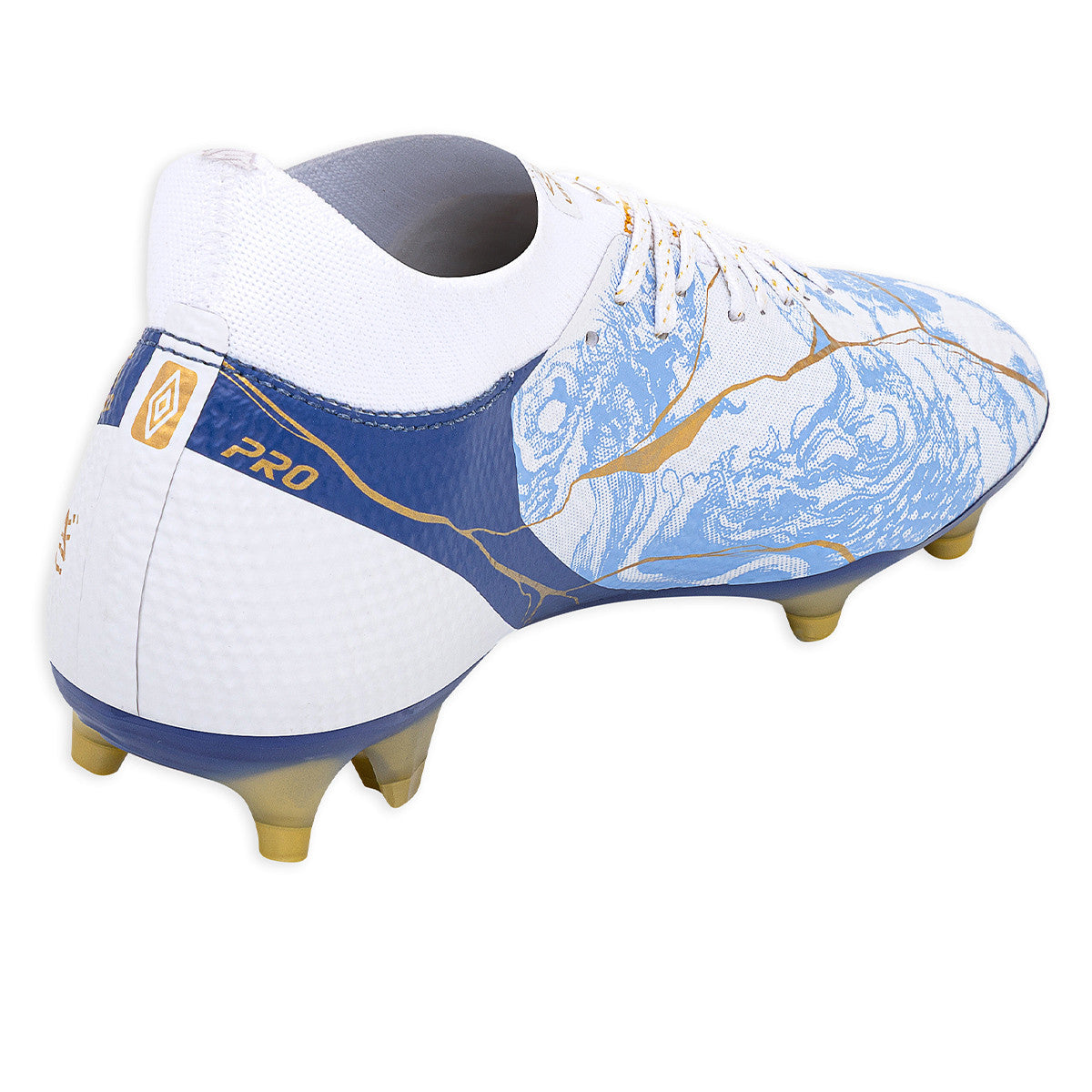 Botines De Futbol Umbro Adamant Top Speed Pro Kintsugi FG Blanco
