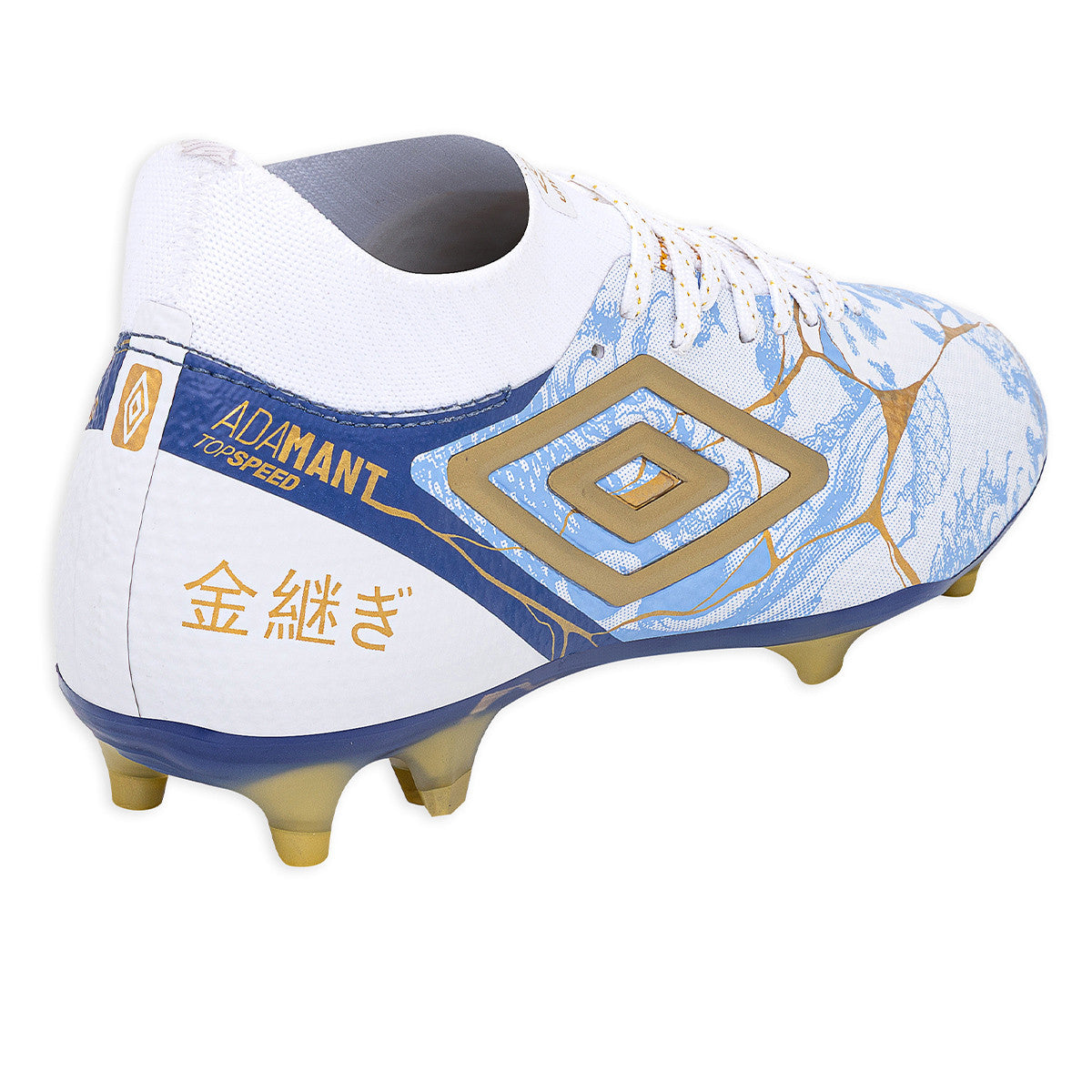 Botines De Futbol Umbro Adamant Top Speed Pro Kintsugi FG Blanco