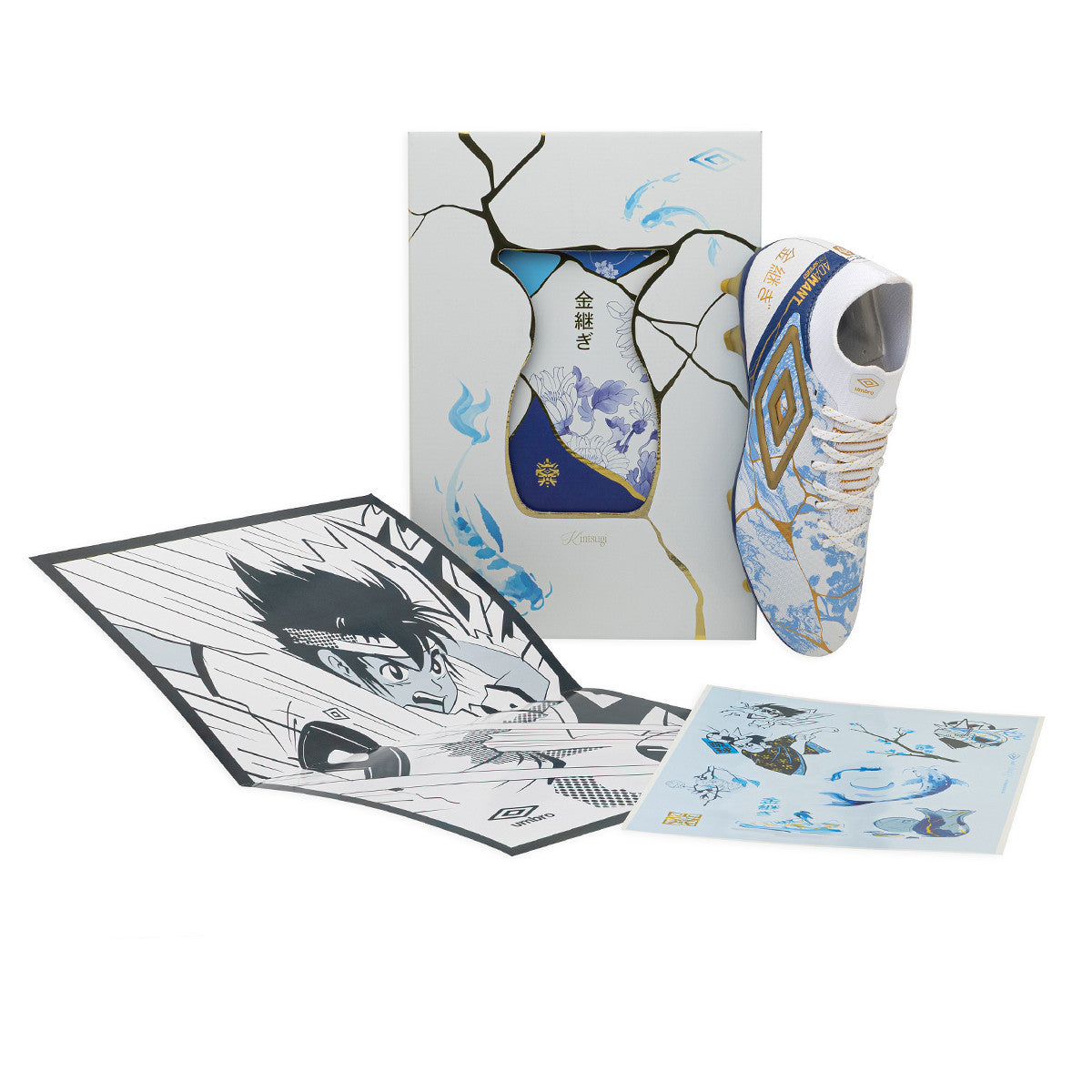 Botines De Futbol Umbro Adamant Top Speed Pro Kintsugi FG Blanco