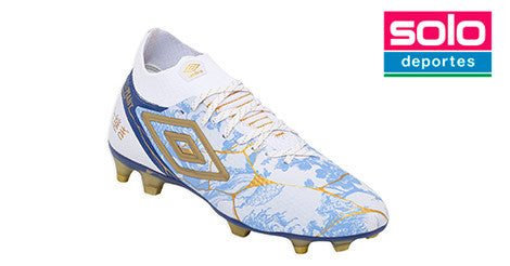 Botines De Futbol Umbro Adamant Top Speed Pro Kintsugi FG Blanco
