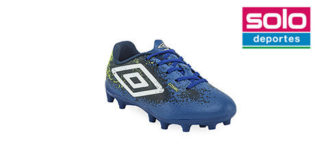 Botines De Futbol Umbro Cosmic FG Niño Niña Azul