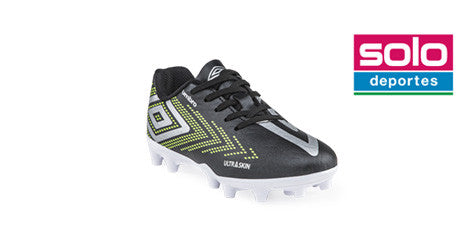 Botines De Futbol Umbro Ultraskin FG Niño Niña Negro