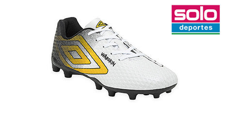 Botines De Futbol Umbro Warskin FG Blanco