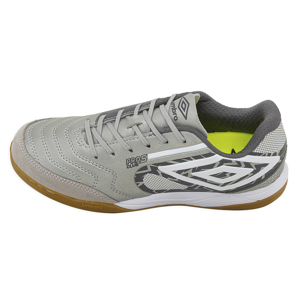 Botines De Futsal Umbro Pro 5 Bump Club Plateado