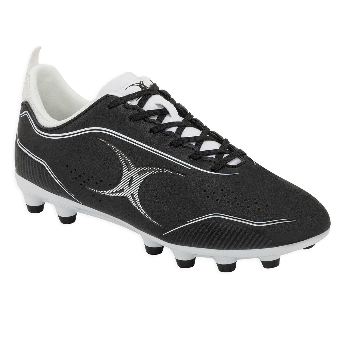 Botines De Rugby Gilbert Cage Torq MSX FG Negro