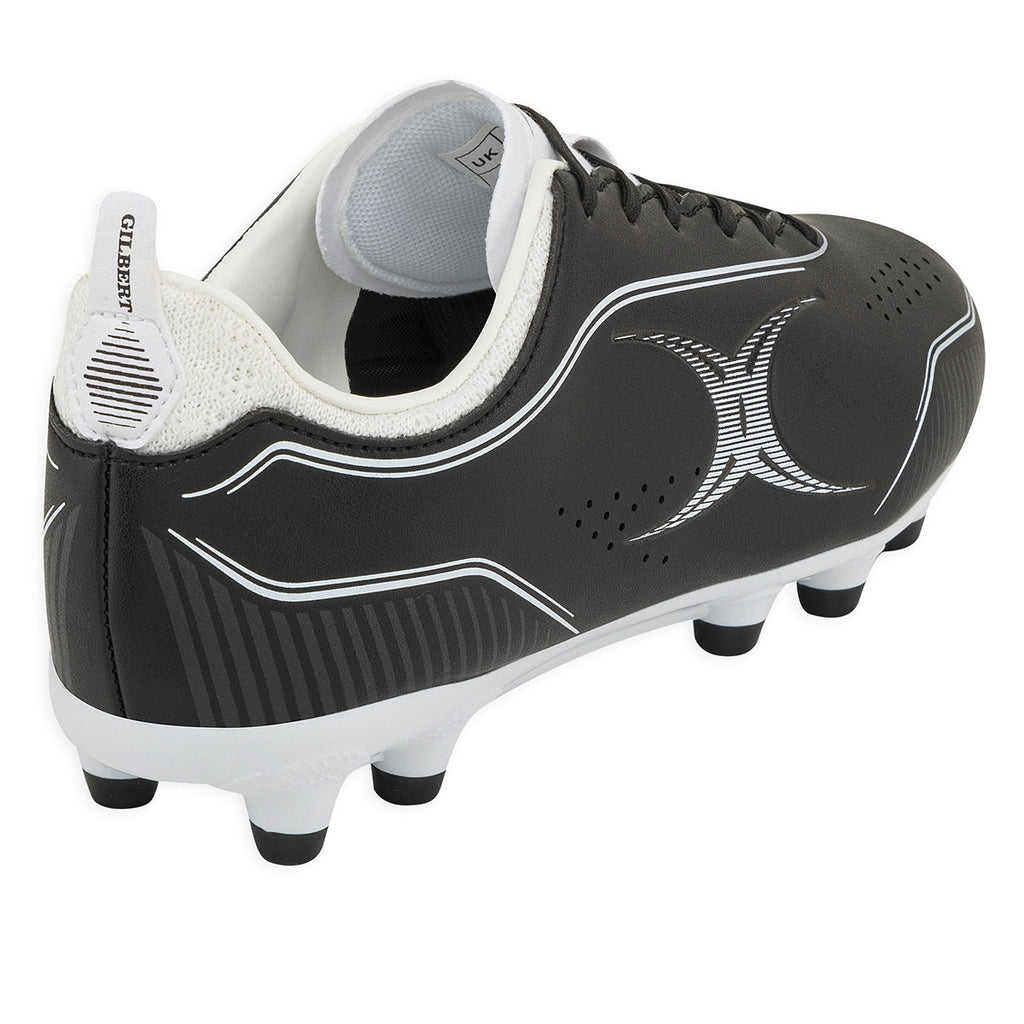 Botines De Rugby Gilbert Cage Torq MSX FG Negro