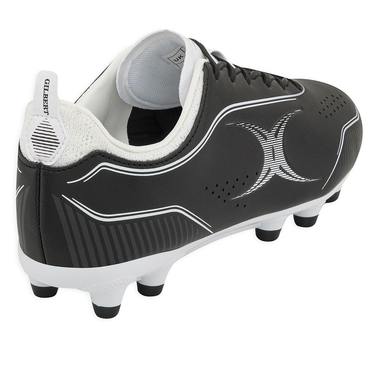 Botines De Rugby Gilbert Cage Torq MSX FG Negro