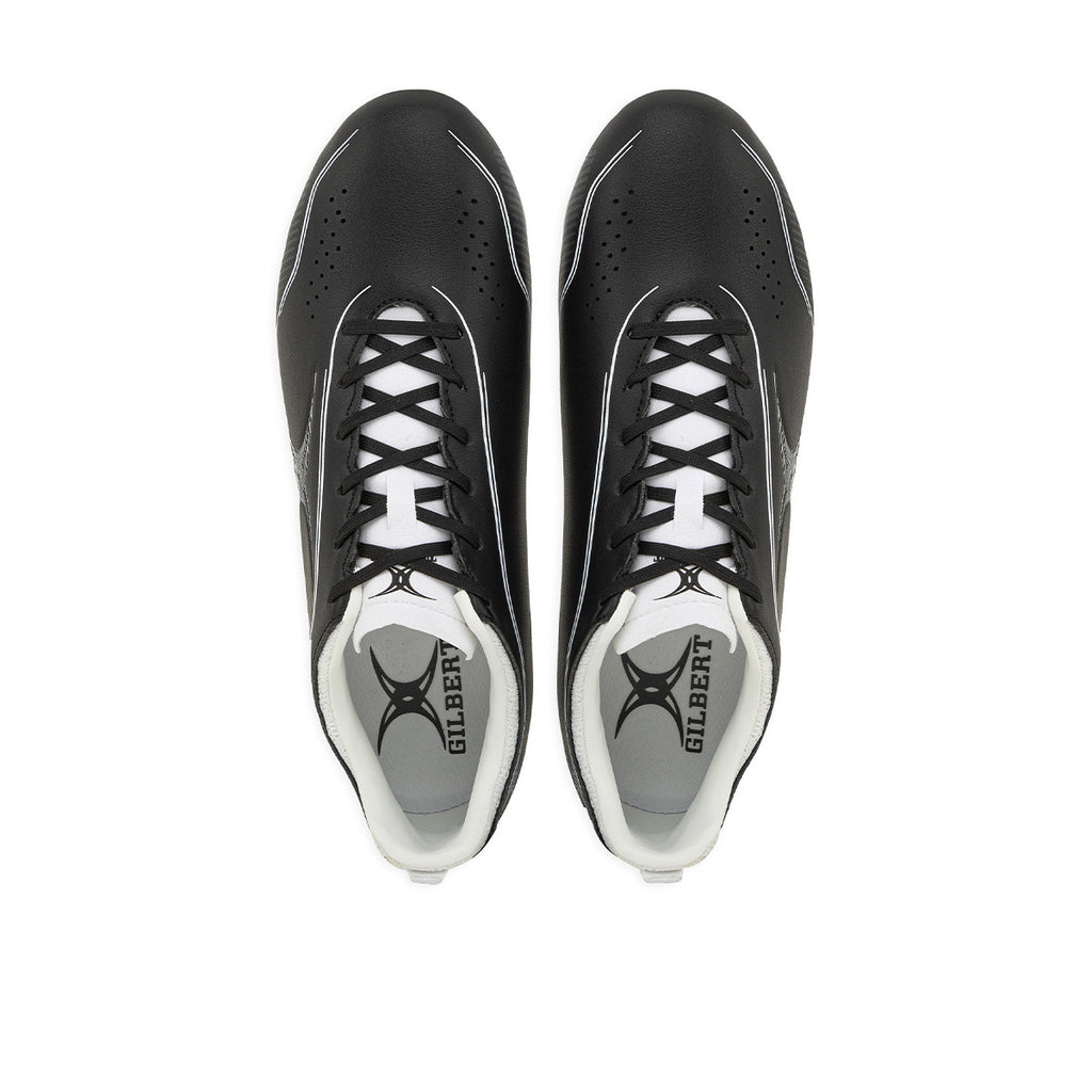 Botines De Rugby Gilbert Cage Torq MSX FG Negro