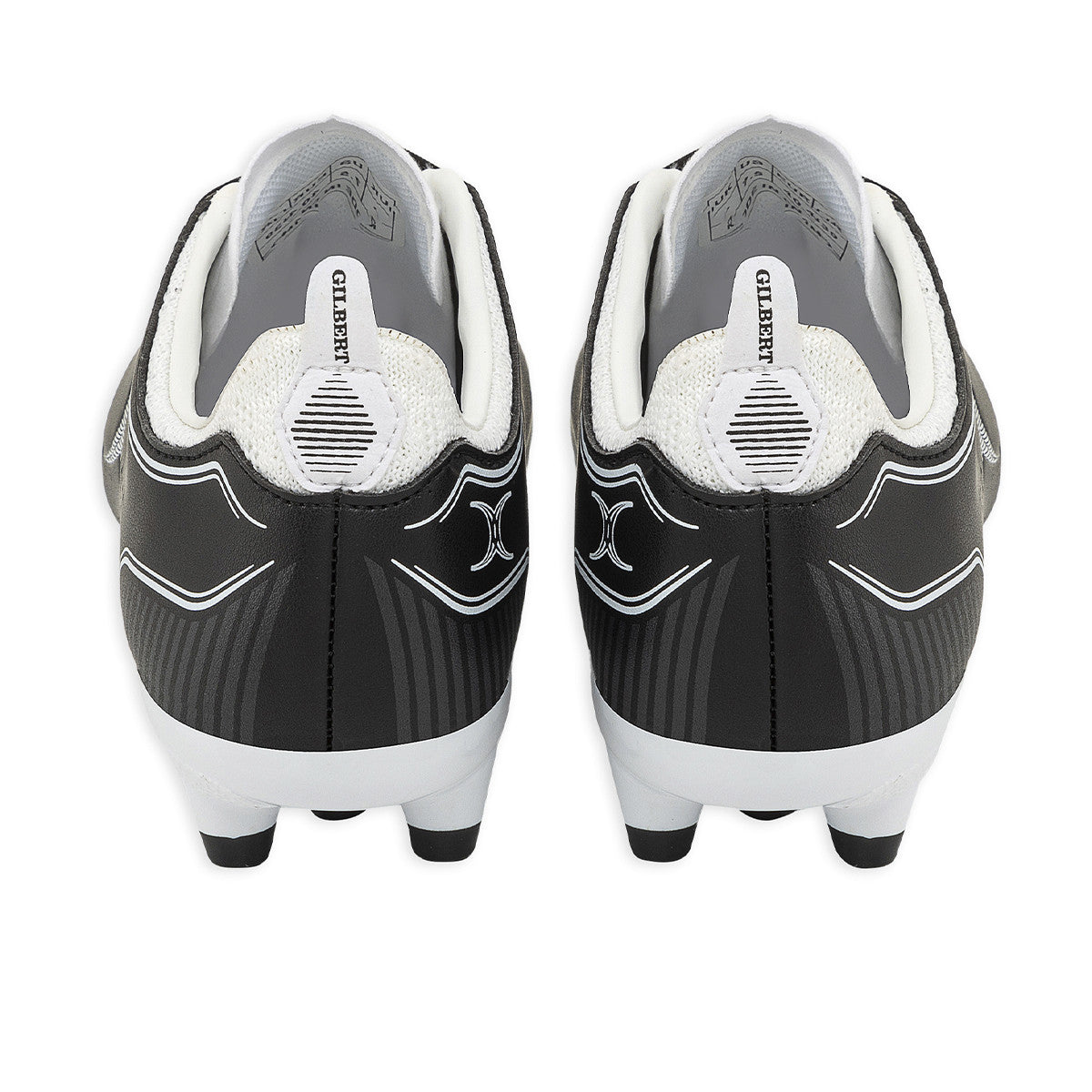 Botines De Rugby Gilbert Cage Torq MSX FG Negro