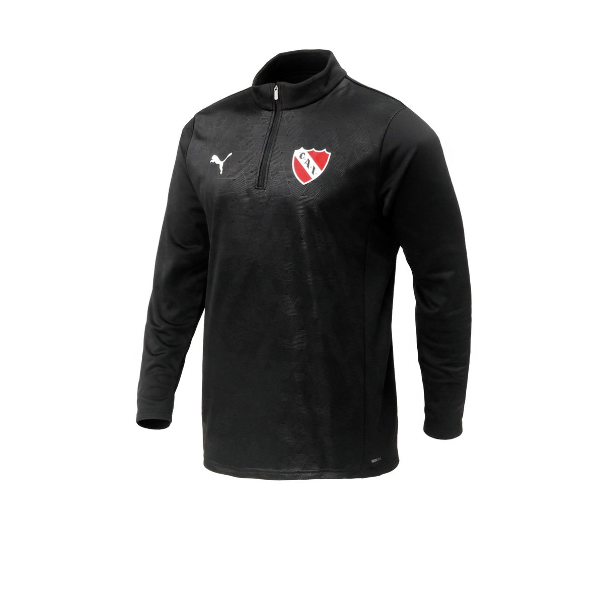 Buzo De Independiente Medio Cierre Puma Entrenamiento Negro