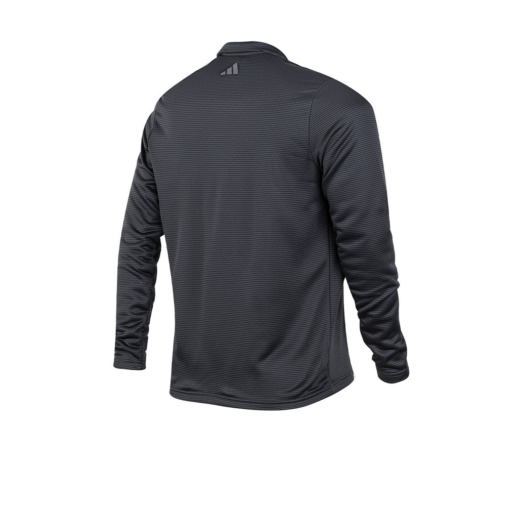 Buzo Medio Cierre Adidas De Golf Performance Printed Gris