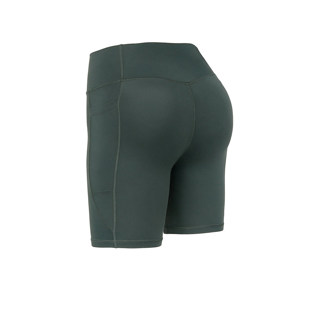 Calza Corta Adidas De Entrenamiento Essentials 7 Pulgadas Mujer Verde
