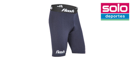 Calza Corta Entrenamiento Flash Spandex Niño Azul