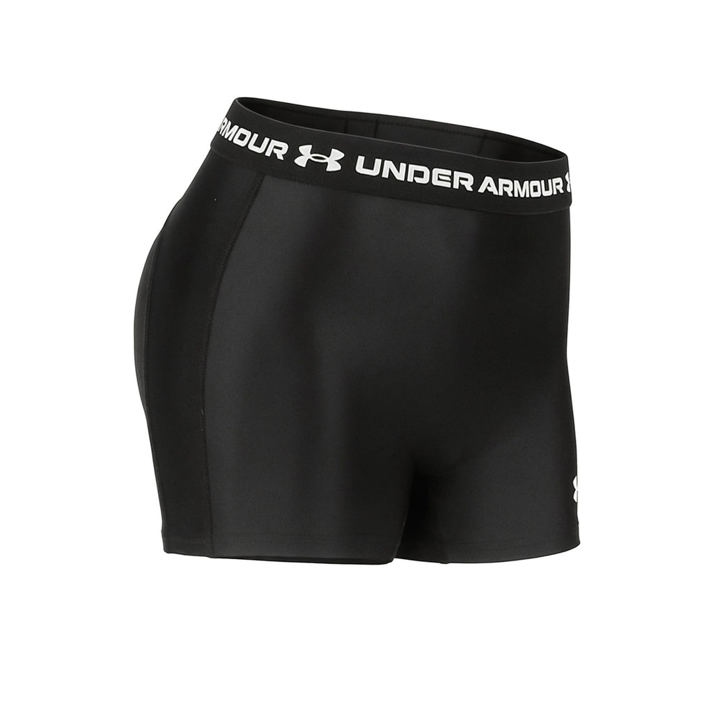 Calza Corta Under Armour De Entrenamiento Heatgear Mujer Negra