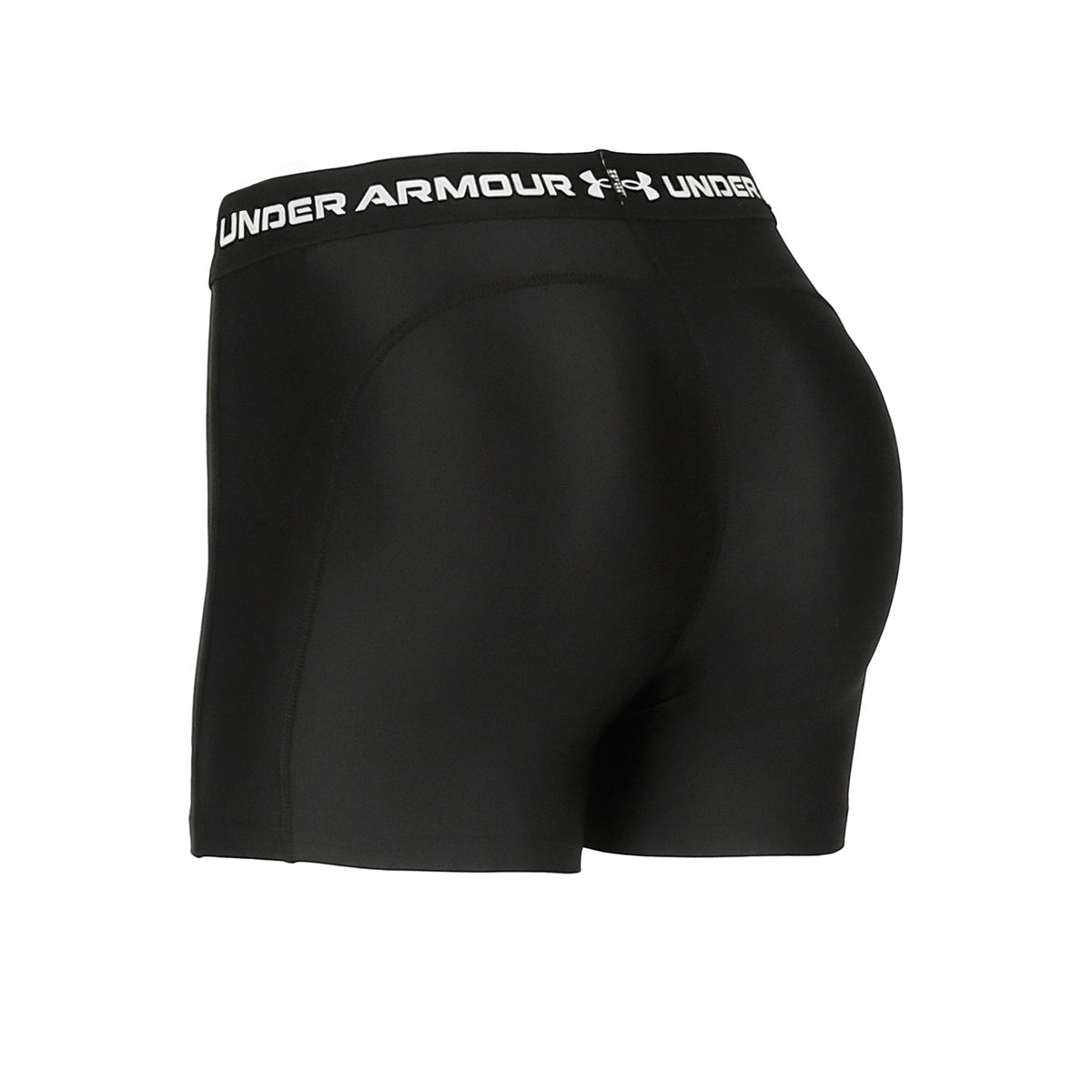 Calza Corta Under Armour De Entrenamiento Heatgear Mujer Negra