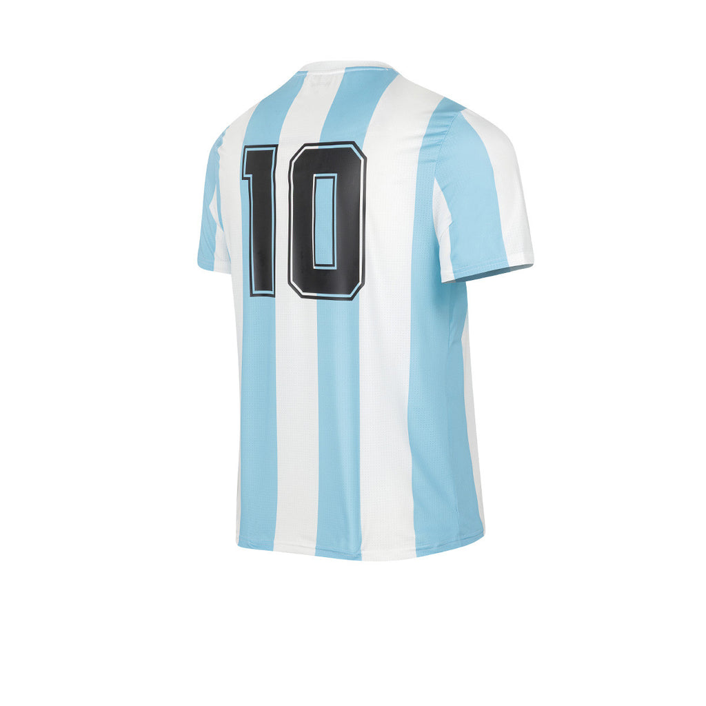 Camiseta De Argentina 86 Le Coq Sportif Oficial 10 Blanca