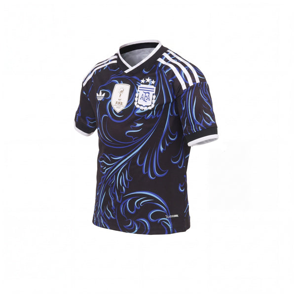 Camiseta De Argentina Adidas Alternativa Niño Niña Negra