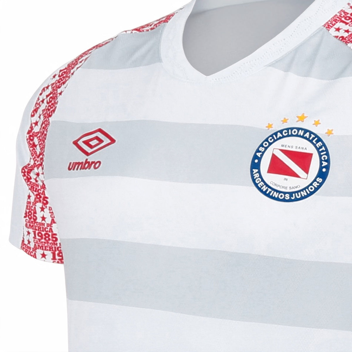Camiseta De Argentinos Juniors Umbro Alternativa Blanca