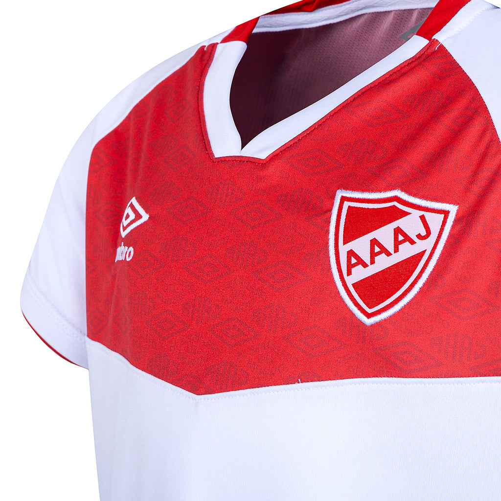 Camiseta De Argentinos Juniors Umbro Alternativa Niño Blanca