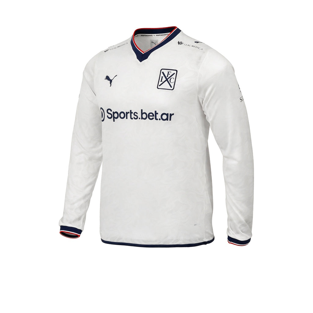 Camiseta De Independiente Manga Larga Puma Alternativa Blanca