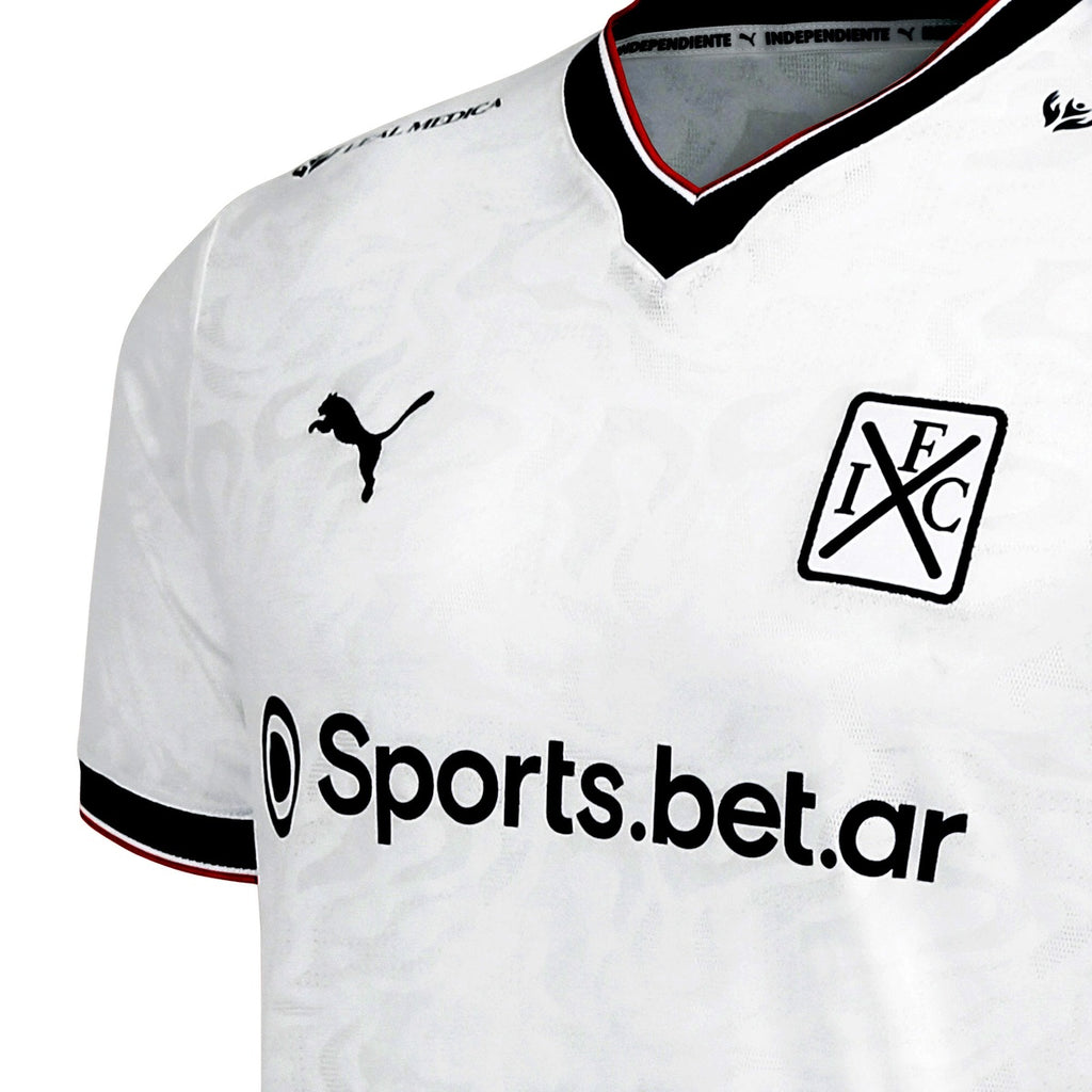 Camiseta De Independiente Puma Alternativa Sponsor Blanca