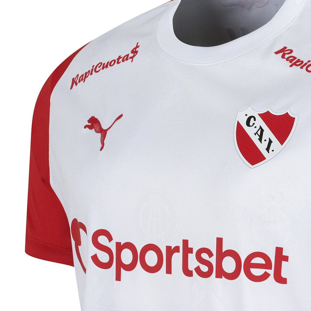 Camiseta De Independiente Puma Alternativa Sponsor Blanca