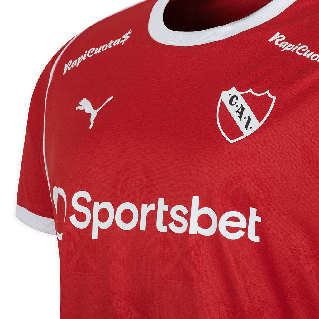 Camiseta De Independiente Puma Oficial Con Sponsor Roja