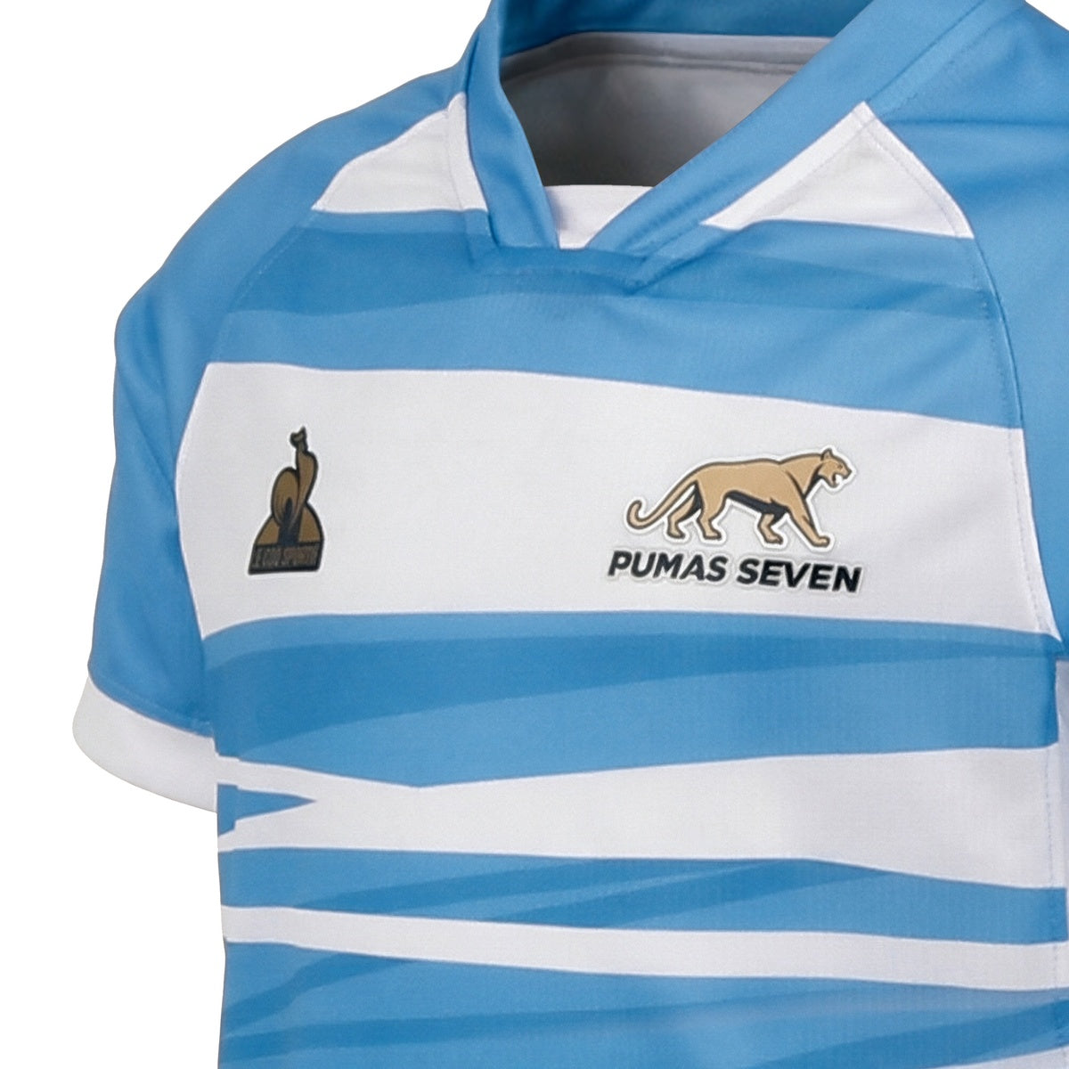 Camiseta De Los Pumas Seven Le Coq Sportif Oficial Niño Niña Blanca